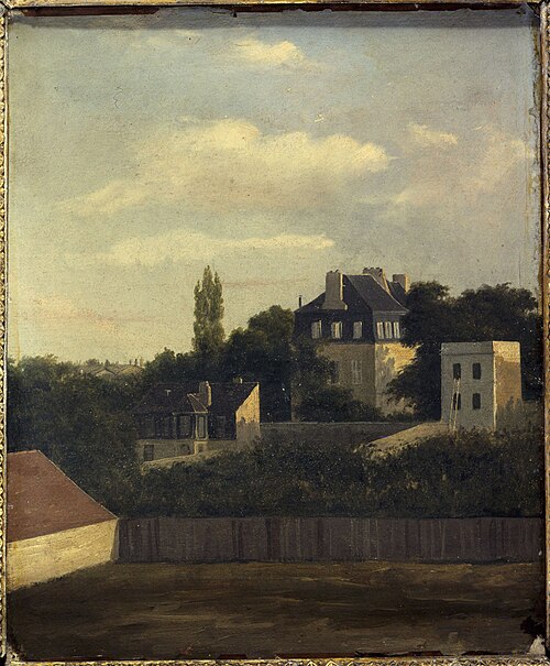La place Bréda, vue de la rue La Bruyère, 1833, Georges Viard