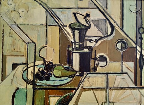 Still life with pepper grinder, 1960, Diane Esmond