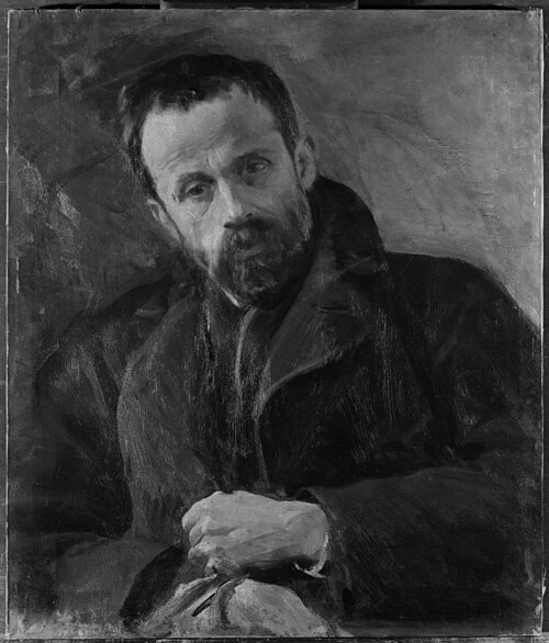 Portrait of Antoni Kurzawa, sculptor, 1890, Leon Wyczółkowski