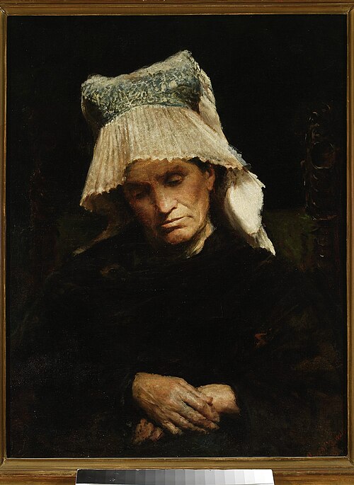 Old woman in a cap, 1876, Leon Wyczółkowski