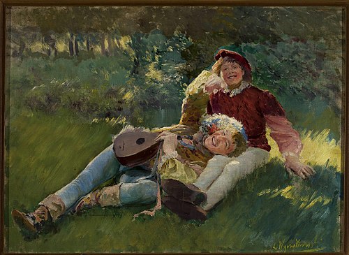 Merry children, 1891, Leon Wyczółkowski