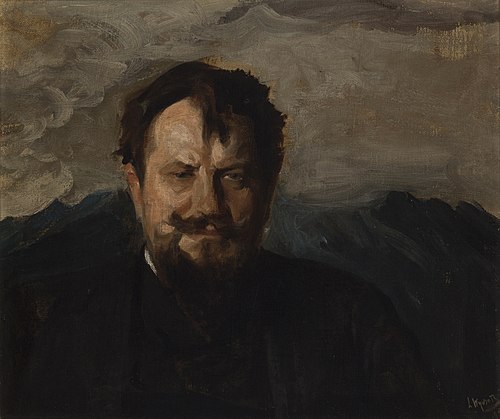Portrait of Jan Kasprowicz, 1898, Leon Wyczółkowski