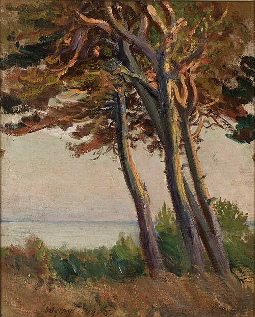 Pines at Połąga, 1908, Leon Wyczółkowski