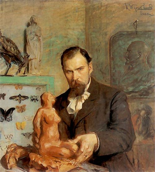 Portret Konstantego Laszczki, 1901, Leon Wyczółkowski