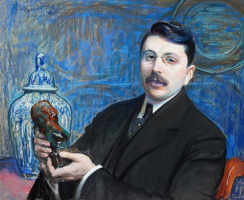 Portret profesora Stanisława Szwarca, 1911, Leon Wyczółkowski
