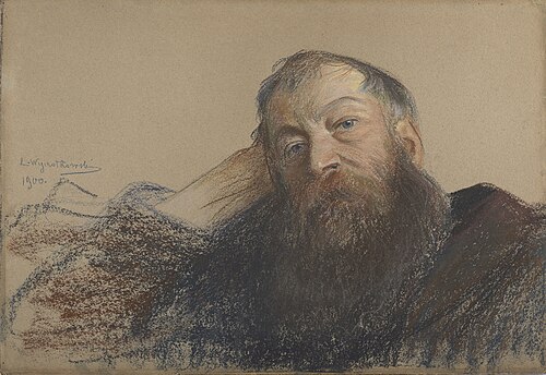 Portret Józefa Chełmońskiego, 1900, Leon Wyczółkowski