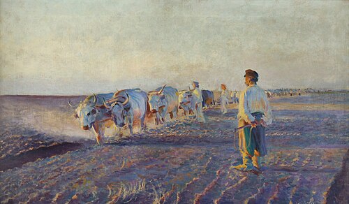 Plowing in the Ukraine, 1892, Leon Wyczółkowski