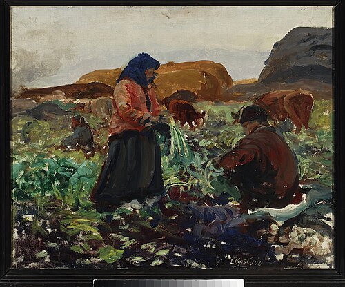 La Récolte de betteraves II., 1911, Leon Wyczółkowski