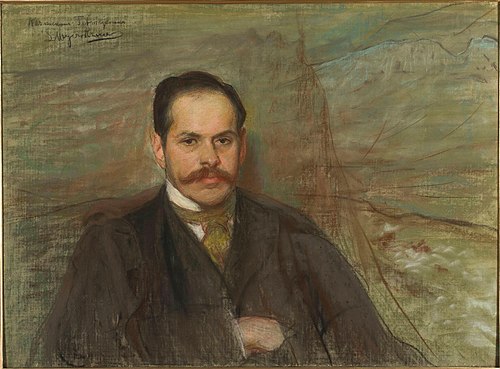 Portret Kazimierza Przerwy-Tetmajera, 1901, Leon Wyczółkowski