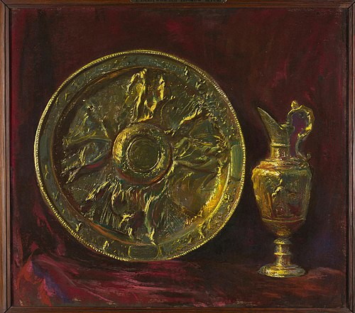 Misa i dzban służące do liturgii Wielkiego Czwartku, 1907, Leon Wyczółkowski