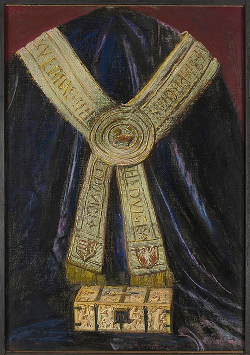 Racjonał i tzw. skrzyneczka królowej Jadwigi, 1907, Leon Wyczółkowski