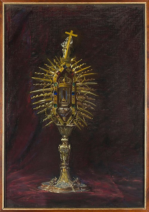 Relikwiarz z gwoździem Krzyża Świętego, 1907, Leon Wyczółkowski
