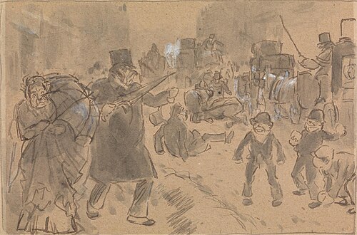Street Scene, , Charles Keene