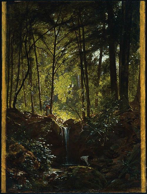 Ruisseau dans la forêt près de Plombières, 1850, François-Louis Français