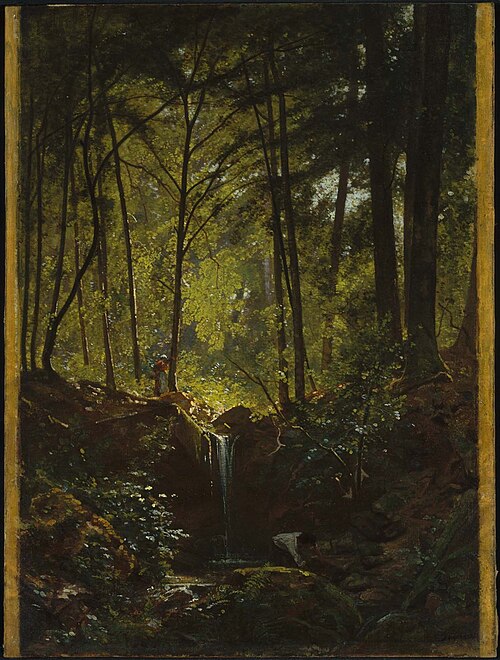 Stream in the Forest near Plombières, , François-Louis Français