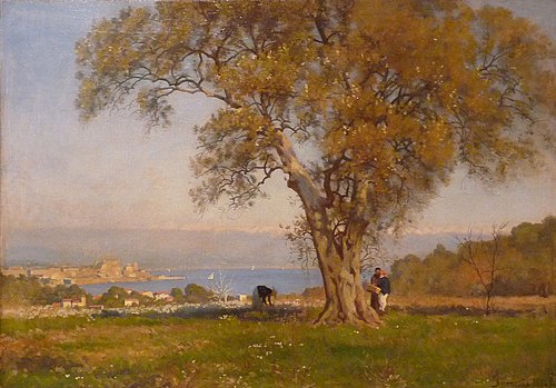 Vue d'Antibes, 1894, François-Louis Français