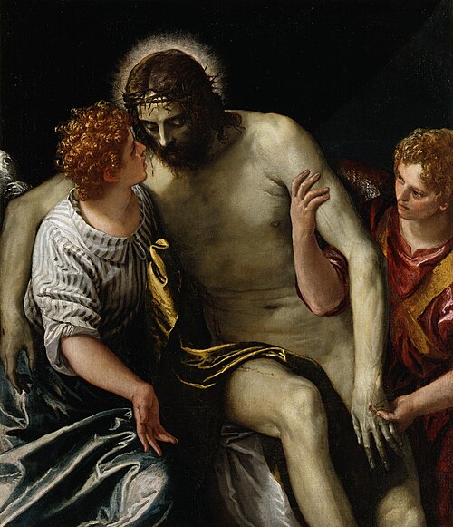 Der tote Christus, von zwei trauernden Engeln gestützt, 1588, Paul Véronèse