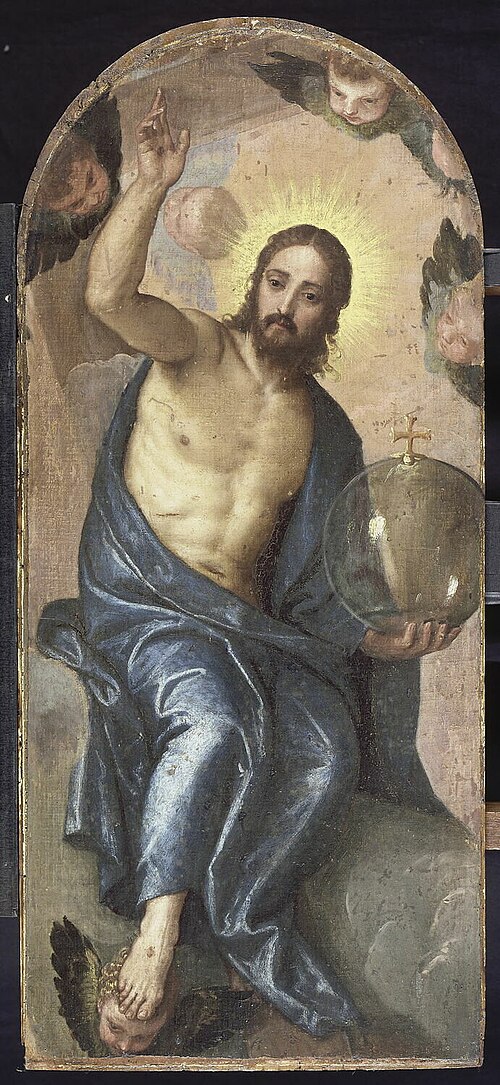 Le Christ tenant la boule du monde, 1550, Paul Véronèse