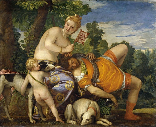 Vénus et Adonis, 1580, Paul Véronèse