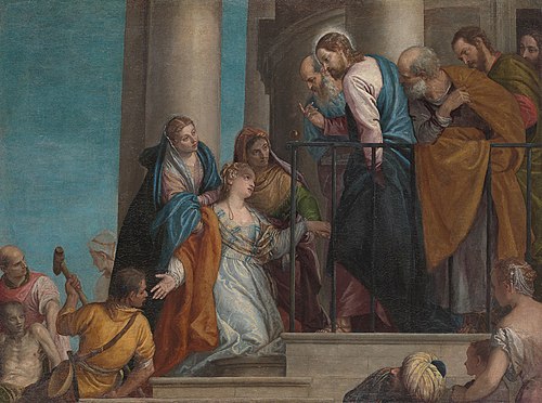 Raising the Young Man of Nain, 1560, Paolo Veronese