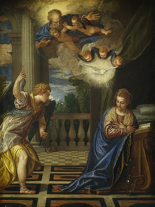 The Annunciation, 1580, Paolo Veronese