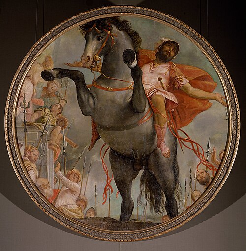 The sacrificial death of Marcus Curtius, 1550, Paolo Veronese