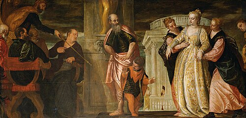 Esther vor Ahasver, 1585, Paolo Veronese