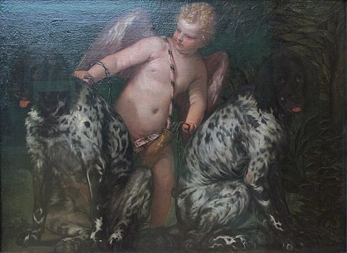 Amorino tra due cani, 1577, Paul Véronèse