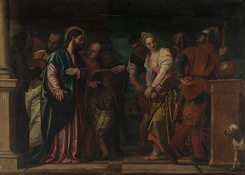 Christus und die Ehebrecherin, 1558, Paolo Veronese