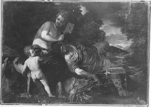 Venus with the sleeping Adonis, 1558, Paolo Veronese