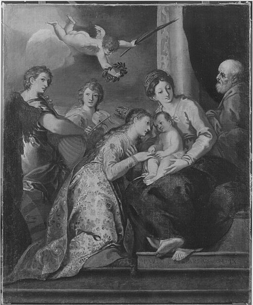 Mystic marriage of Saint Catherine of Alexandria, 1558, Paolo Veronese