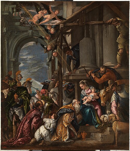 Adoración de los Reyes Magos, 1601, Paolo Veronese