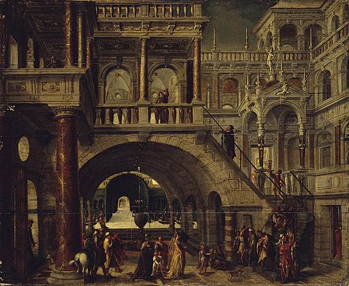Architectural Landscape, 1550, Hans Vredeman de Vries