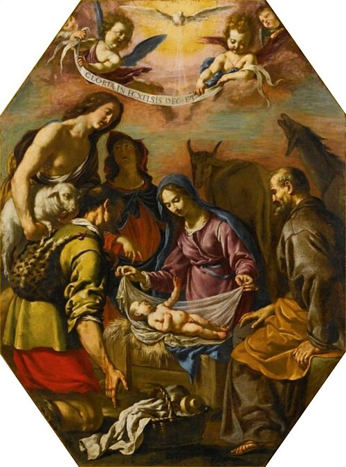 L’Adoration des bergers, , Matteo Rosselli