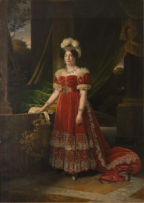 Portrait of Marie Thérèse of France, Duchess of Angoulême (1778-1851), 1827, Alexandre-François Caminade