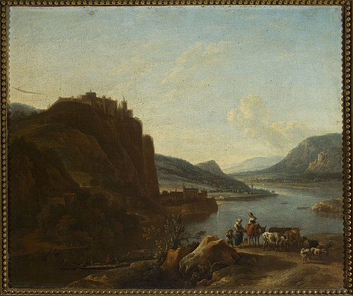 Waterside landscape, , Jan Vermeer van Haarlem le jeu