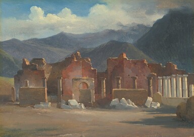 The Forum at Pompeii, 1819, Achille Etna Michallon