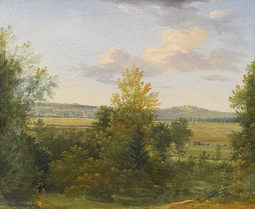 Pastoral Landscape with two Travellers, 1813, Achille Etna Michallon