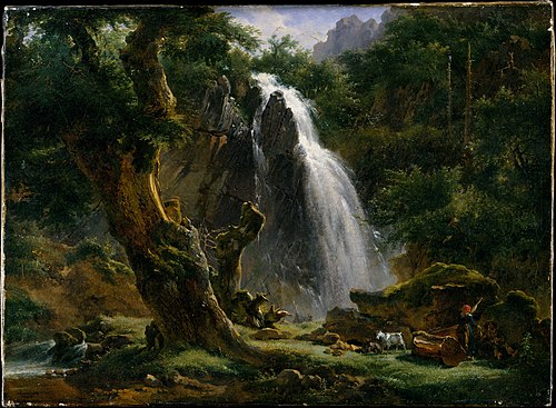 Waterfall at Mont-Dore, 1818, Achille Etna Michallon