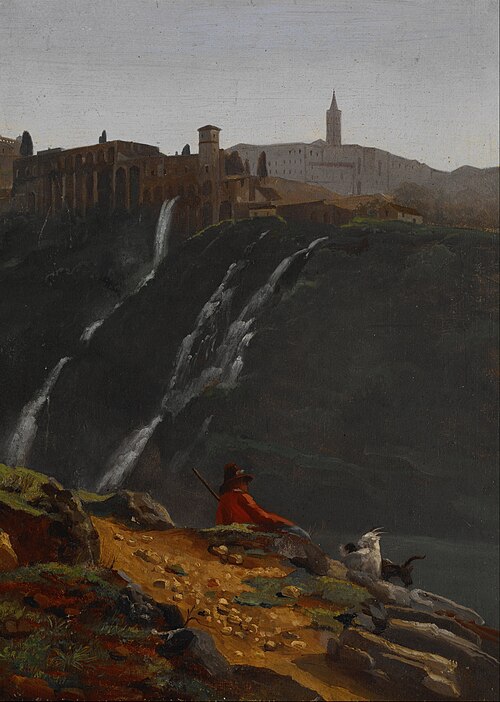 Goatherd Opposite the Falls of Tivoli, 1817, Achille Etna Michallon
