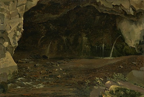 Vue d'une grotte, 1812, Achille Etna Michallon