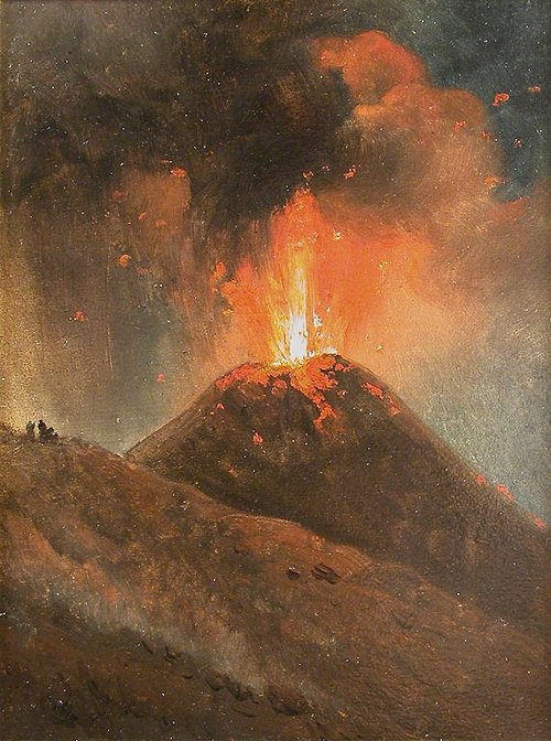 Éruption du Vésuve, la nuit, 1812, Achille Etna Michallon