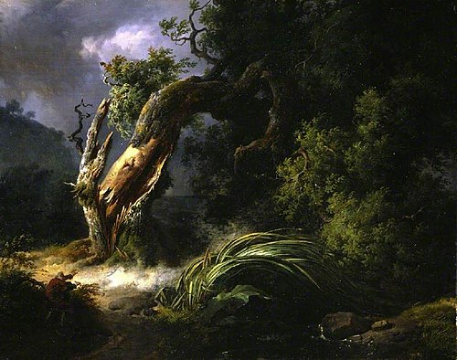 Le chene et le roseau, 1816, Achille Etna Michallon