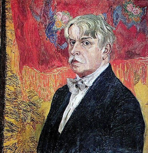 Self Portrait with Red Kerchief, 1919, Alexandre Golovine