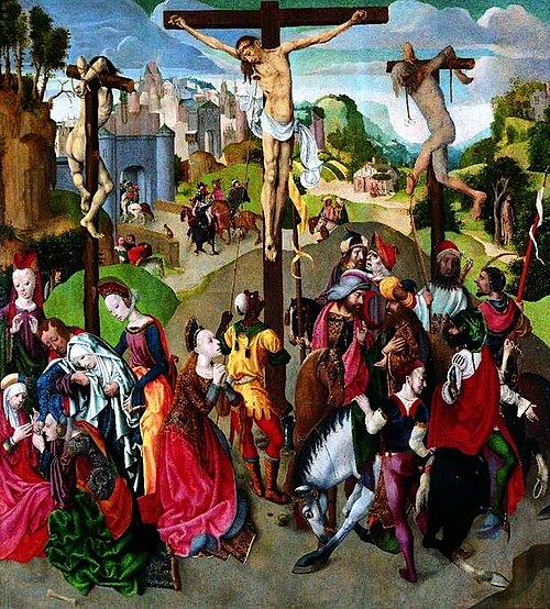 Crucifixion, , Maître de la Virgo inter Virgi