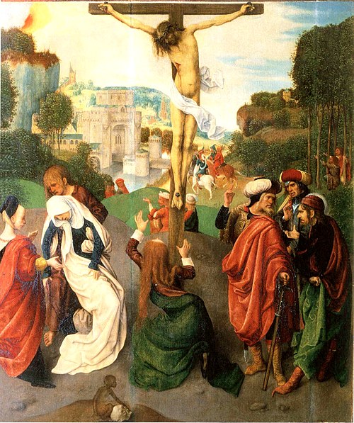 Crucifixion, 1500, Maître de la Virgo inter Virgi