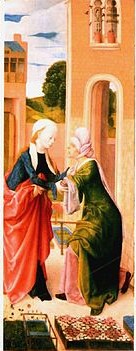 A Visitação, 1490, Maître de la Virgo inter Virgi