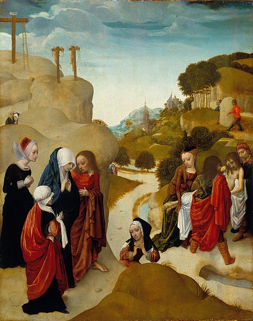 Entombment of Christ, 1490, Maître de la Virgo inter Virgi