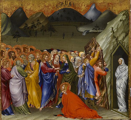 Raising of Lazarus, 1426, Giovanni di Paolo