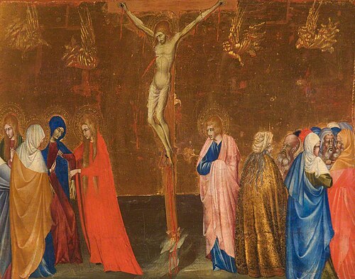 The Crucifixion, 1424, Giovanni di Paolo